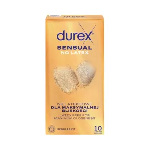 Prezervatyvų dėžutė Durex Sensual No Latex 10 vnt.