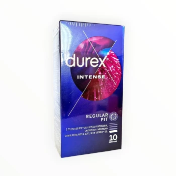 Prezervatyvai Durex Intense 10 vnt. dėžutėje