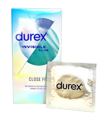 Durex Invisible Close Fit prezervatyvai