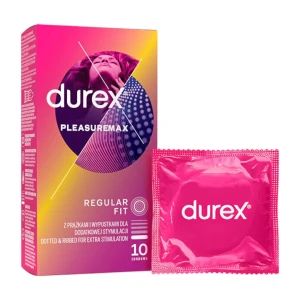 Durex Pleasuremax 10 vnt. prezrvatyvų dėžutė