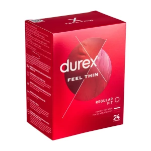 Durex Feel Thin 24 vnt. prezervatyvų dėžutė