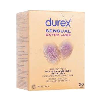 Durex Sensual Extra Lube 20 vnt prezervatyvai