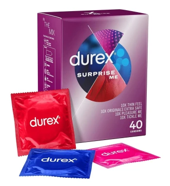 Durex LoVE Mix 40 vnt. prezervatyvų rinkinys