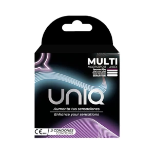 Uniq Multi Unisex 3 vnt. prezervatyvų dėžutė