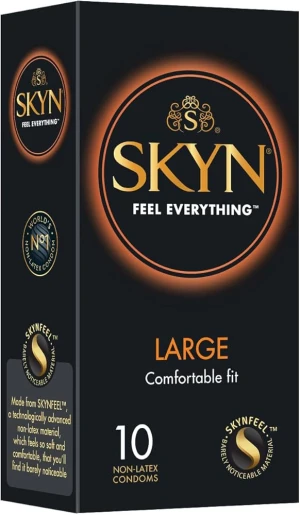 SKYN Large 10 vnt. dėžutė prezervatyvų