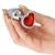 Toyz4Lovers Plug Heart Red Small analinis kaištis su širdele