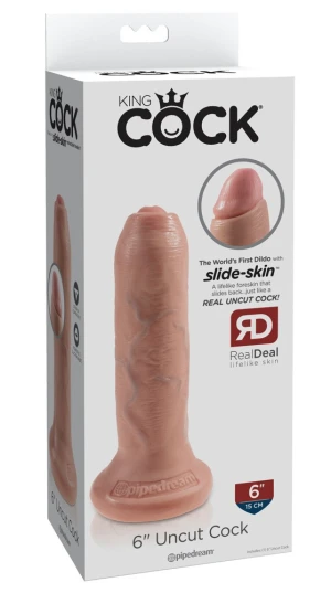 King Cock 6'' Uncut Cock