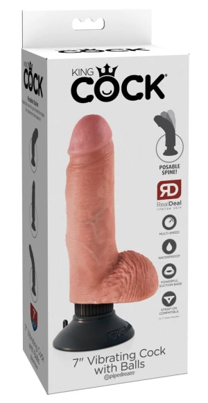 King Cock Vibrating With Balls Nr.7