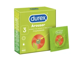 Durex Arouser 3 vnt. prezervatyvų dėžutė