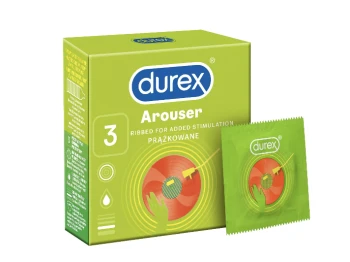 Durex Arouser 3 vnt. prezervatyvų dėžutė