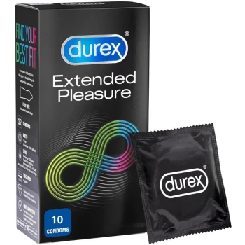 Durex Extended Pleasure 12 vnt prezervatyvų dėžutė