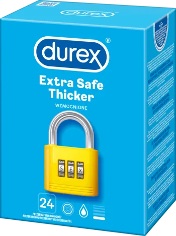 Durex Extra Safe 24 vnt prezervatyvų dėžutė