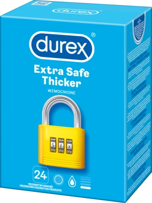 Durex Extra Safe 24 vnt prezervatyvų dėžutė