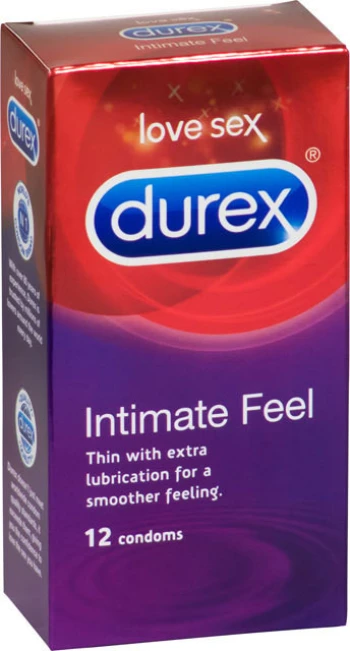 Durex Feel Intimate 12 vnt. prezervatyvų dėžutė