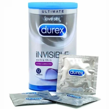 Durex Invisible Extra Lubricated prezervatyvai