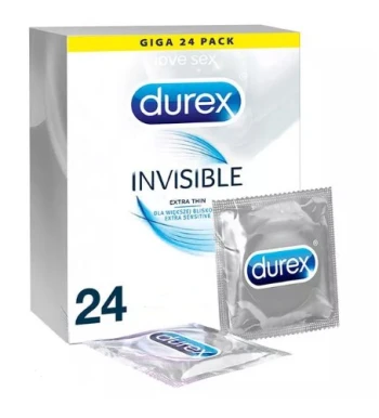 Durex Invisible Extra Sensitive 24 vnt.