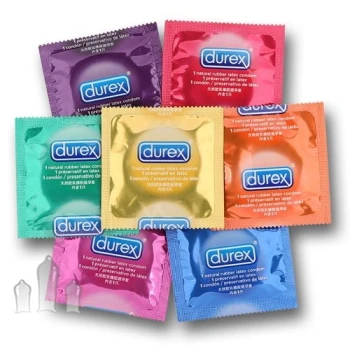 Durex Mix + Flavours 24 vnt. prezervatyvų rinkinys