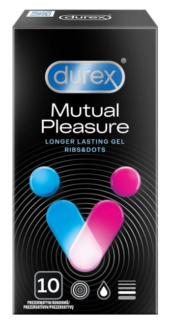 Durex Mutual Climax 10 vnt. prezervatyvų dėžutė