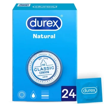 Durex Natural prezervatyvai 24 vnt.
