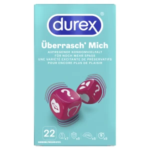 Prezervatyvai Durex Surprise Me Mix 22 vnt.