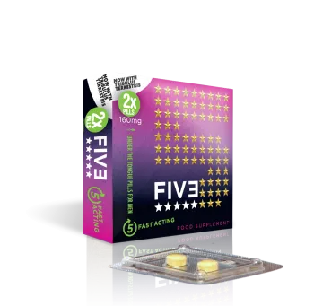 FIVE Fast Acting 5 vnt. maisto papildas vyrams