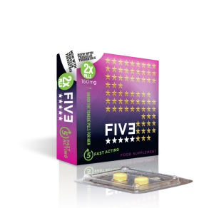 FIVE Fast Acting 5 vnt. maisto papildas vyrams