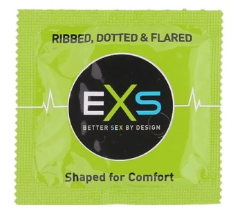 EXS Ribbed, Dotted & Flared prezervatyvai