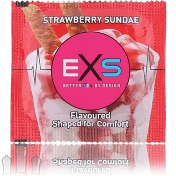 EXS Strawberry prezervatyvai