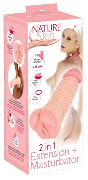 Nature Skin 2in1 Extension+Masturbator