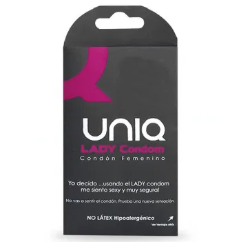 UNIQ LADY Condom prezervatyvas 3 vnt.