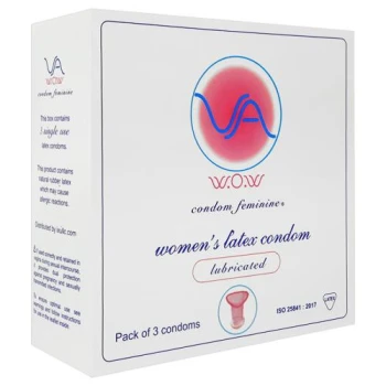 VA W.O.W Condom moteriški prezervatyvai 3 vnt