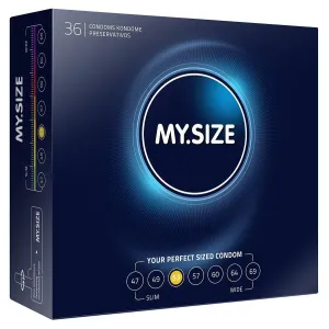 My.Size 53 mm. 36 vnt. prezervatyvų dėžutė
