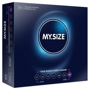 My.Size 69 mm. 36 vnt.prezervatyvų pakuotė