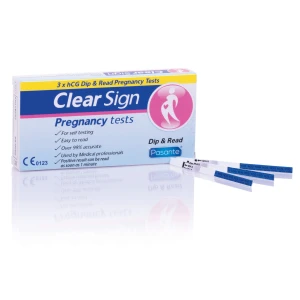 Pasante Clear Sign hCG nėštumo testas 3 vnt.