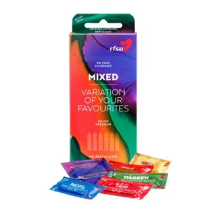 RFSU Mixed 30 vnt. prezervatyvų dėžutė
