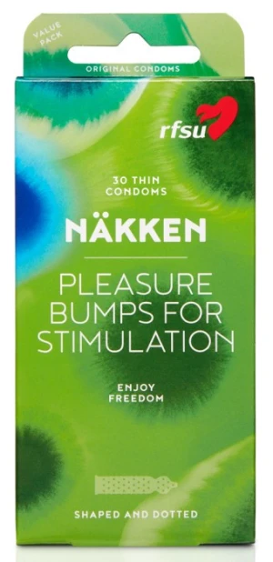 RFSU Pleasure Bumps For Stimulation 30 vnt prezervatyvų dėžutė