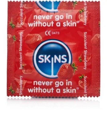 Skins Strawberry prezervatyvas