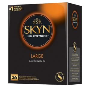 SKYN Large 36 vnt. prezervatyvų dėžutė