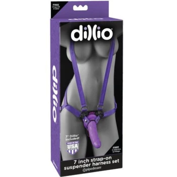 Dillio 7 Strap-On Suspender Harness Set
