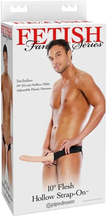 Fetish Fantasy 10 Vibrating Hollow Strap-On