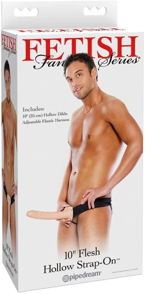 Fetish Fantasy 10 Vibrating Hollow Strap-On