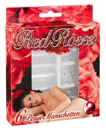 Red Roses 6 Penis Sleeve penio movos