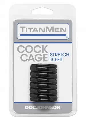 Titan Men Cock Cage Black penio mova