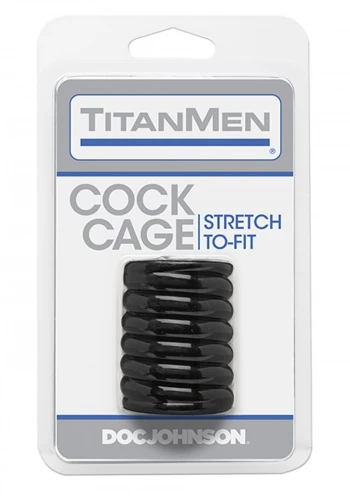 Titan Men Cock Cage Black penio mova